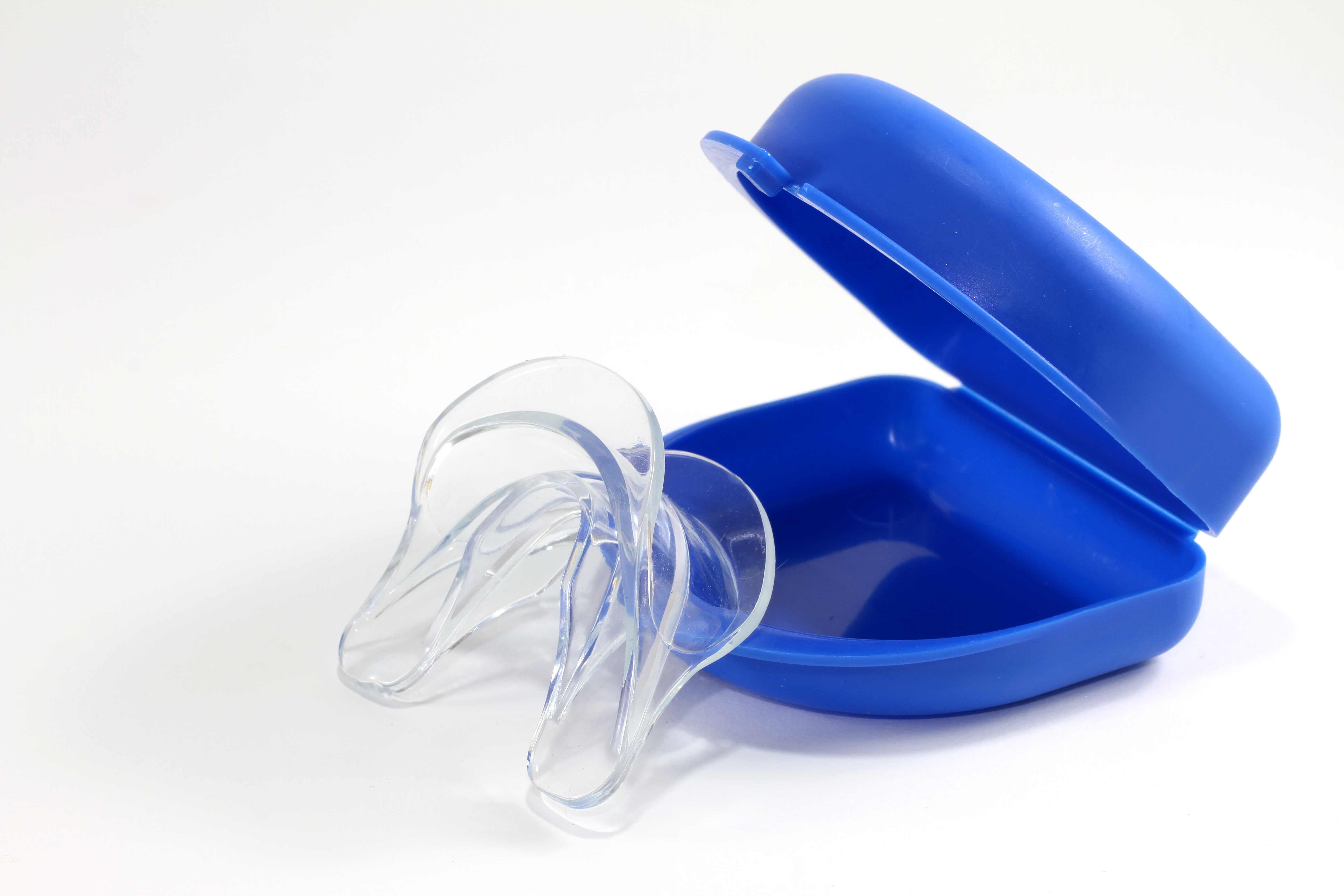 Transparent mouth guard and case