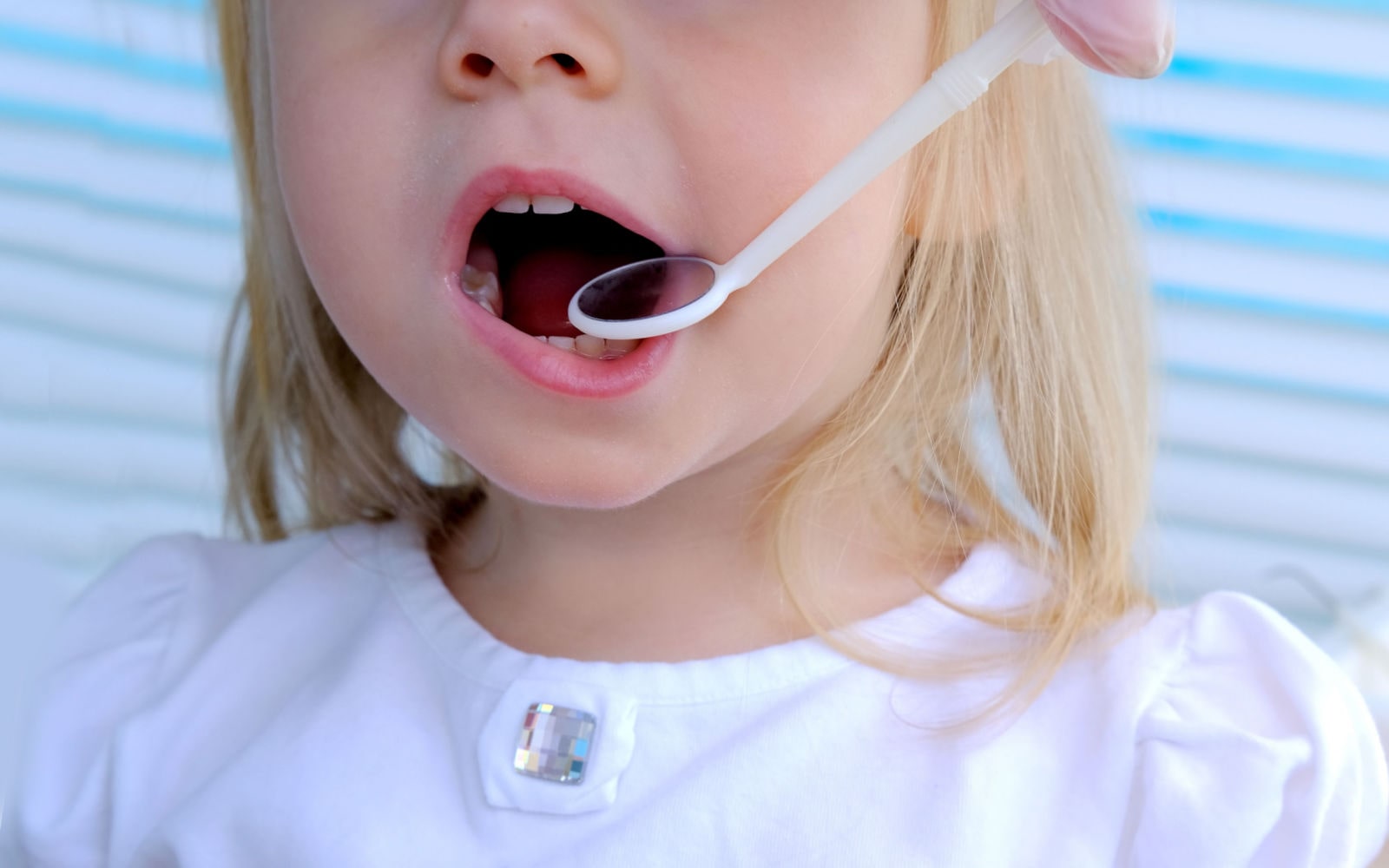 Two Year Old Child Getting Molars Checkup